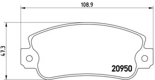 Колодки гальмівні дискові комплект P23021 BREMBO