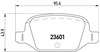 Задні дискові колодки P23064 BREMBO