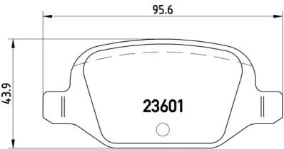 Задні гальмівні колодки P23064 BREMBO