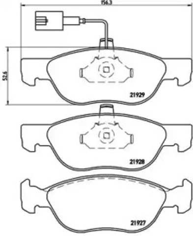 Колодки передні P23070 BREMBO