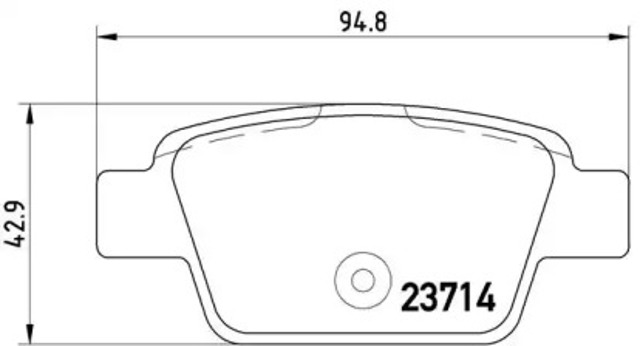 Колодки гальмові задні, дискові P23080 BREMBO