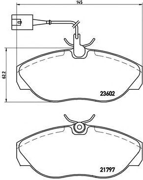 Гальмівні колодки P23083 BREMBO