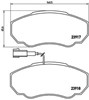 Колодки передні P23091 BREMBO