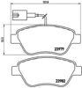 Колодки гальмівні передні, дискові P23108 BREMBO