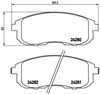 Колодки гальмівні дискові комплект P23126 BREMBO