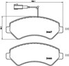 Колодки передні P23136 BREMBO