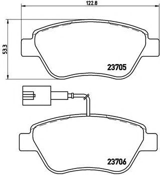 Тормозні колодки P23141 BREMBO