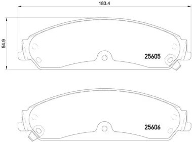 Тормозні колодки P23149 BREMBO