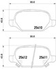 Колодки на гальмо задній дисковий P23151 BREMBO