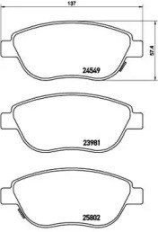 Колодки гальмівні дискові комплект P23153 BREMBO