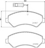 Колодки гальмівні передні, дискові P23161 BREMBO