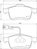 Колодки гальмівні передні, дискові P23163 BREMBO