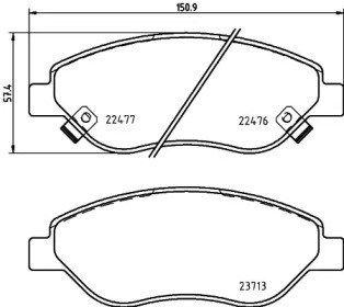 Дискові гальма P23178 BREMBO