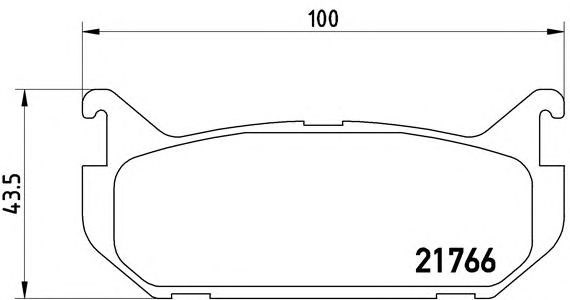 Колодки гальмові задні, дискові P24036 BREMBO