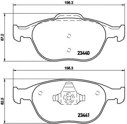 Колодки гальмівні дискові комплект P24058 BREMBO