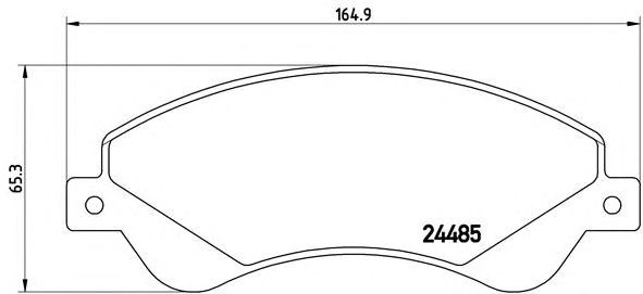 Передні гальмівні колодки P24065 BREMBO