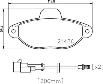 Колодки гальмівні передні, дискові P24147 BREMBO