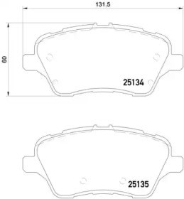 Тормозні колодки P24151 BREMBO