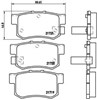 Колодки гальмові задні, дискові P28022 BREMBO