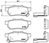 Колодки на гальмо задній дисковий P28025 BREMBO