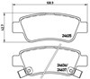 Задні дискові колодки P28046 BREMBO