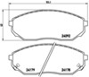 Колодки гальмівні дискові комплект P30019 BREMBO