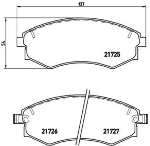 Колодки передні P30022 BREMBO