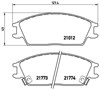 Передні гальмівні колодки P30024 BREMBO