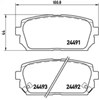 Колодки гальмові задні, дискові P30040 BREMBO