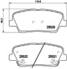 Задні колодки P30063 BREMBO