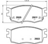 Колодки гальмівні передні, дискові P30069 BREMBO