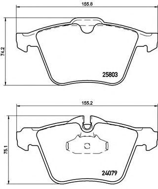 Гальмівні колодки P36028 BREMBO