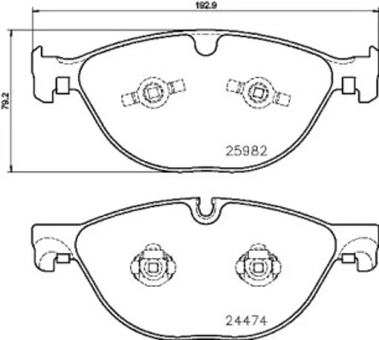Колодки передні P36029 BREMBO