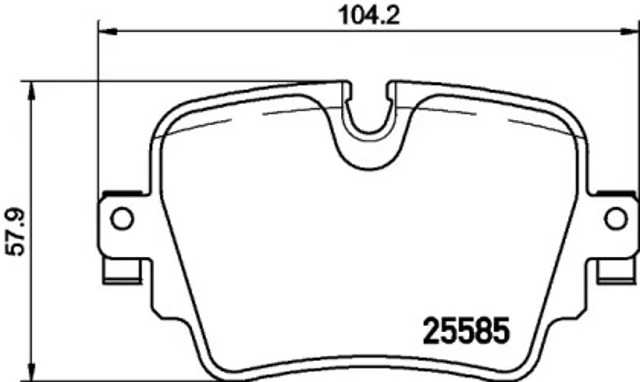 Колодки гальмові задні, дискові P36032 BREMBO
