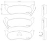 Колодки на гальмо задній дисковий P37009 BREMBO