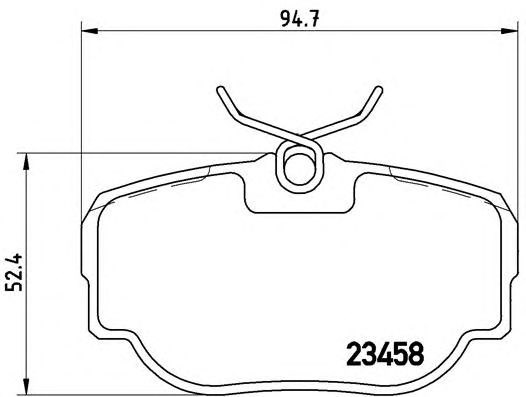 Колодки гальмівні задні, дискові P44009 BREMBO