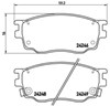 Колодки гальмівні дискові комплект P49033 BREMBO