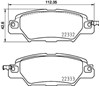 Колодки на гальмо задній дисковий P49053 BREMBO