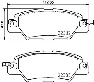Задні дискові колодки P49053 BREMBO