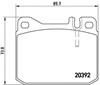 Колодки передні P50002 BREMBO