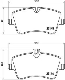 Гальмівні колодки P50046 BREMBO