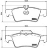 Колодки гальмівні задні, дискові P50052 BREMBO