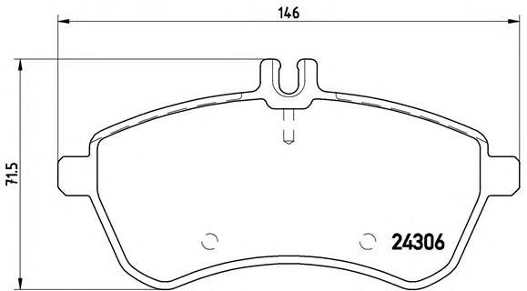 Колодки передні P50067 BREMBO