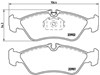 Колодки гальмові задні, дискові P50082 BREMBO