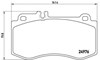 Передні гальмівні колодки P50087 BREMBO