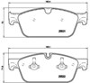 Колодки гальмівні дискові комплект P50102 BREMBO