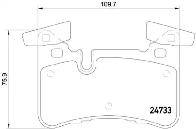 Колодки на гальмо задній дисковий P50110 BREMBO