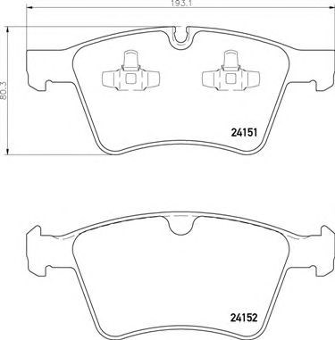 Гальмівні колодки P50115 BREMBO