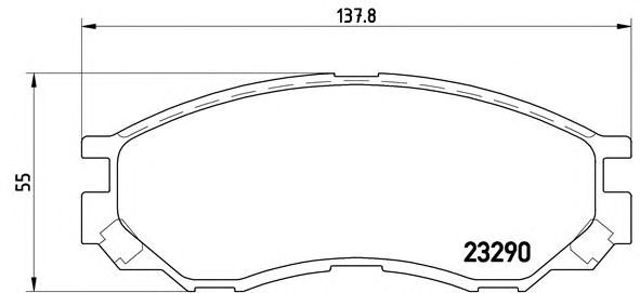 Тормозні колодки P54020 BREMBO
