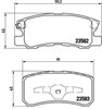 Колодки гальмівні задні, дискові P54031 BREMBO